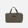 Extra-large capacity canvas hand-held luggage bags, travel bags, moving large bags, outdoor self-driving packaging clothes, travel bags Specification image